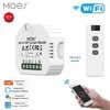 Moes MS-108WR WiFi RF roletų užuolaidų išmanusis modulis elektriniam varikliui Tuya / Smart life