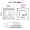 Moes WHT-022-GB Termostatas elektrinei šildymo sistemai su temperatūros sensoriumi grindims