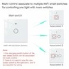 Moes WS-EU3 jutiminis 3 kanalų auksinės spalvos išmanusis WIFI RF jungiklis