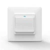 Moes WS-Y-EU1 1 kanalo click tipo baltos spalvos išmanusis WIFI jungiklis valdomas Smart life / Tuya