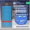 NOUS B2T WIFI Tasmota 1 kanalo relė ESP32 su el. sanaudų stebėjimu (PM)