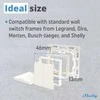 Shelly Group Išmanusis keturių mygtukų Bluetooth jungiklis Shelly BLU Wall Switch 4 Legrand Adapteris