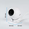 Shelly Camera Baltas – išmani Wi-Fi Full HD 1080p kamera, balta