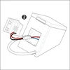 Shelly Wall Ekranas stendo priedas USB, baltas