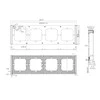 SONOFF 2 vietų rėmelis M5-80 jungikliams