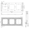 SONOFF 3 vietų baltas rėmelis M5-80W jungikliams