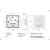 SONOFF MINI-ZB2GSL-E ZigBee dviejų kanalų sieninis jungiklis be nat.