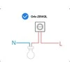 SONOFF MINI-ZB2GSL-E ZigBee dviejų kanalų sieninis jungiklis be nat.