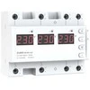 ZUBR D6-63 Raudonas - elektroninė 3 fazių įtampos kontrolės relė