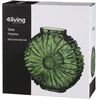 4Living vaza 22,5cm Flora, iš stiklo, žalia