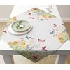Ambiente Medvilninė staltiesėlė 90x90cm "Drugeliai ir gėlės"