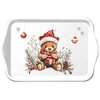 Ambiente Padėklas iš melamino 13x21cm "Meškiukas su dovana"
