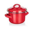 Banquet Emaliuotas puodas 0,78l , raudonas "Milton"