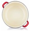 Banquet Milton Raudona emaliuotas puodas, 20cm, 3,4L, raudonas dangtelis, dujų indukcija