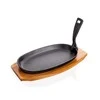 Banquet Ketaus keptuvė ovali su mediniu padėklu 23cm