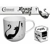 Camani Carmani puodelis 500ml , "Crazy Cats", dovanų dėžutėje