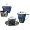 Carmani puodelių rinkinys:puodeliai 400ml,230ml +lėkštutė V.Van Gogh "Žvaigždėta naktis"