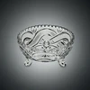 Crystal Bohemia Bohemia krištolinis dubuo ant kojelių 18cm
