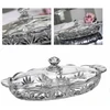 Crystal Bohemia Bohemia krištolinis dubuo su skyriais ir dangčiu 40,5cm