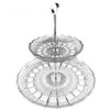 Crystal Bohemia Bohemia dviaukštis serviravimo indas