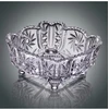 Crystal Bohemia Bohemia krištolinis dubuo 25cm ant kojelių, Pinwheel