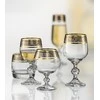 Crystalex Taurės brendžiui 250ml 6vnt dekoruotos "Claudia"