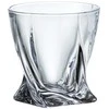Crystalite Bohemia Stiklinės viskiui 340ml 6vnt,Quadro