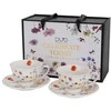 DUO Porcelianiniai puodeliai su lėkštutėmis 250ml 2vnt,Amelia