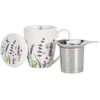 DUO Porceliano puodelis su sieteliu ir dangteliu 360ml,Lavander