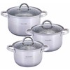 Kamille Puodų rinkinys 6d, (2,5l+3,8l+6,5l), nerūdijantis plienas