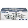 Ofenbach Puodų rinkinys 8d (1,1+1,7+2,4l+3,4l),nerūdijantis plienas