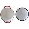 Troškintuvas ketaus,emaliuotas 5,6l, 28x28xh12cm, raudonas
