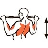 Prie sienos montuojamas skersinis SANRO LT-PRO Baltas, iki 150kg