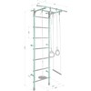Sanro Sporto kompleksas (gimnastikos sienelė) MAGIC mėtinė-pilka, 217x58cm