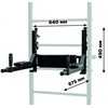 Sanro Sporto kompleksas (gimnastikos sienelė) HERO 3in1 balta-juoda, 241x68,5cm