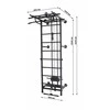 Sanro Sporto kompleksas-jėgos treniruoklis KRAFT SystemLight 3in1 FLEXTER juodas, 247x68,5cm