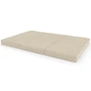 Sulankstomas gimnastikos čiužinys SANRO 150x100x10 cm kreminis (3 dalių)