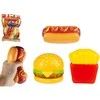 Fast food antistresinis didelis suspaudžiamas žaislas 12 cm