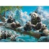 Castorland Panda 2000 dalių dėlionė C-201013-2 Žiemos linksmybės