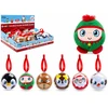 Pms Snow Baltas kalėdinis pliušinis žaislas burbule 8 cm