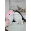 Fancy Minkštas pliušinis žaislas - ryklys, rožinis, 98 cm
