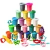 Natūralaus plastilino modelino rinkinys Fantazijų puokštė Genio Kids 20 spalvų