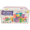 Natūralaus plastilino modelino rinkinys Fantazijų puokštė Genio Kids 20 spalvų