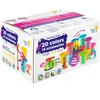 Natūralaus plastilino modelino rinkinys Fantazijų puokštė Genio Kids 20 spalvų