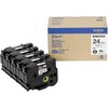 Originali Brother HGe-251V5 Lipni juostelė 24 mm (juoda/ant baltos) 5 vnt. pakuotė