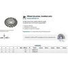 Apskritas šepetys pinta plieninė viela 0,50 mm Osborn (Ø 125mm) SB!