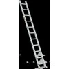DRABEST PRO aliuminio kopėčios, 11 pakopų, 150 kg