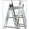 Braket DRABEST PRO aliuminio kopėčios 3 dalių, 3x6 pakopos, 150 kg