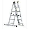 Braket DRABEST PRO aliuminio kopėčios 3 dalių, 3x6 pakopos, 150 kg