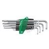L-formos raktų rinkinys WIHA TORX Titanium sidabrinis (13 vnt.)